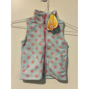 NWT Mud Kingdom Polka-Dot Fleece Vest - 90 cm (2T)
